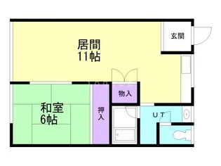 ビーチ合浦A【2階】の間取り