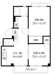 グリーンハイツI【1階】の間取り