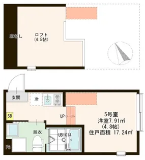 ハーモニーテラス柳原VI【2階】の間取り