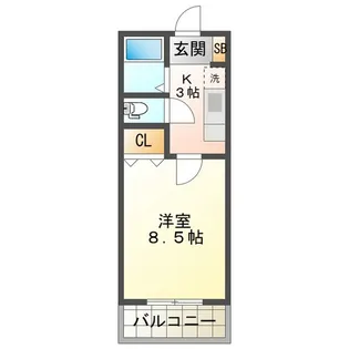 コーポサンライズ【1階】の間取り