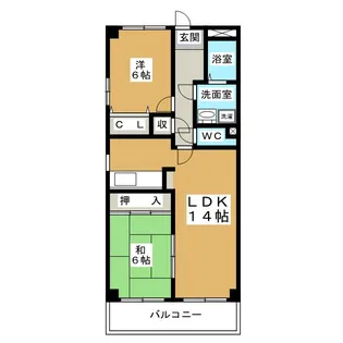 TWINS白壁N棟【3階】の間取り
