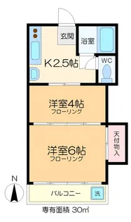 コーポテンソウ【3階】の間取り