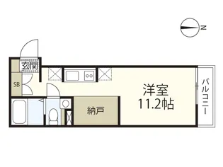 COLLINA白石【1階】の間取り
