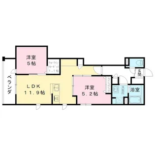 Grace Kawasaki Daishi【4階】の間取り