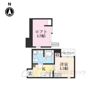 パークテラス丹波口【1階】の間取り