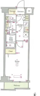スカイコートグレース新宿中落合【1階】の間取り