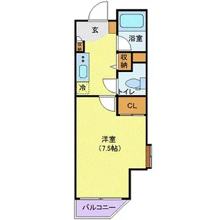 N’sコート139REX新橋【4階】の間取り