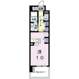 アルカディアコート【4階】の間取り