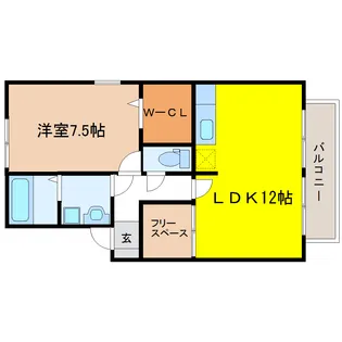 プロスペリテIII【2階】の間取り