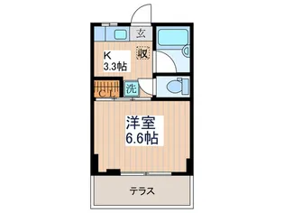 コスモハイツ小川【2階】の間取り