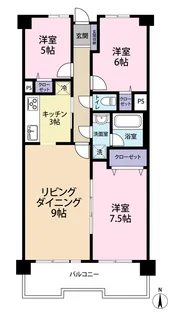 サニークレスト湘南八景III【3階】の間取り