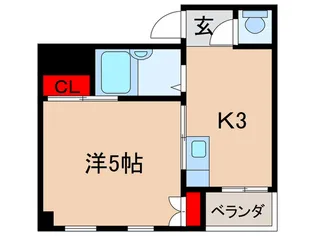 BONJOUR弁天【5階】の間取り