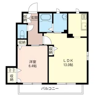 シャーメゾンカトレアA【1階】の間取り