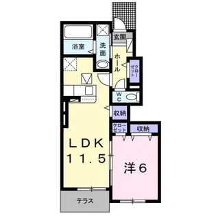 サンリット I【1階】の間取り