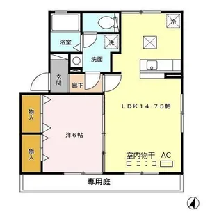 フレンドリースクエア桜 C棟【1階】の間取り