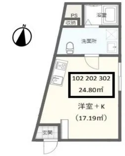 LIVIO RISE【2階】の間取り