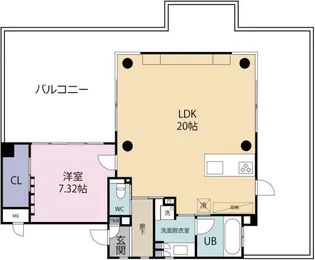 cube-g西船場【7階】の間取り