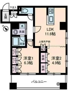 キャルム浅草【7階】の間取り