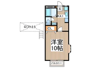 シティ上杉【1階】の間取り