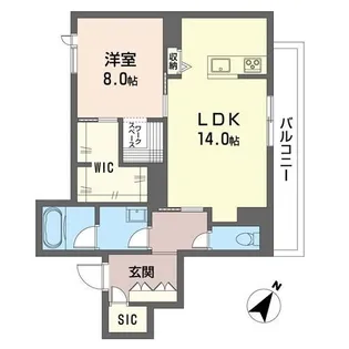 ルミナージュ 東峰【1階】の間取り