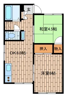 上田ハイツ【1階】の間取り