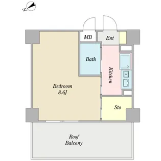 コスモ浦安舞浜【5階】の間取り