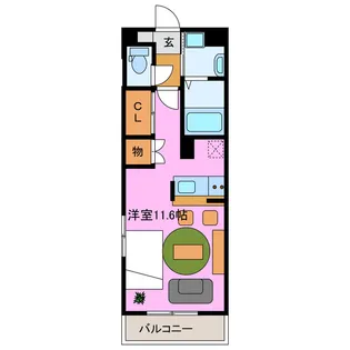 チェルシー(根洗町)【1階】の間取り