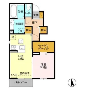 ブレポット【1階】の間取り