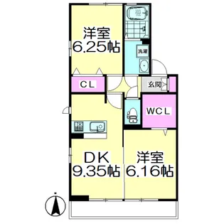 GRAND SOLEILIII B【2階】の間取り