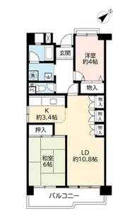 URポートアイランド【4階】の間取り