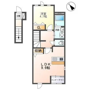 サンシャイン【2階】の間取り