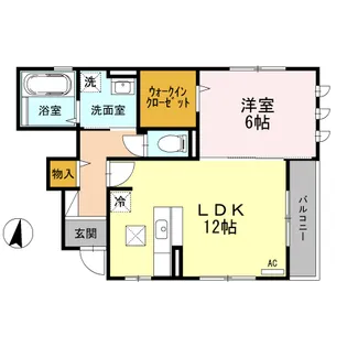 ヴィラオルフェーヴル【1階】の間取り
