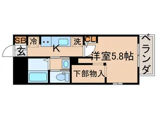 ノワール金町【1階】の間取り