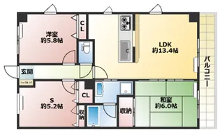 メトロハイツ西落合【5階】の間取り