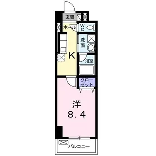スカイブルーレジデンス横浜【3階】の間取り