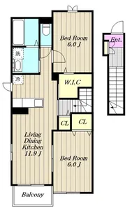 ブルーム1【2階】の間取り