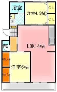 グラントゥール【4階】の間取り