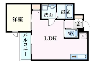 月光南観音五番館【2階】の間取り