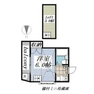さくらハイツ六番町【2階】の間取り