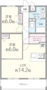 サンヴィラ24【1階】の間取り