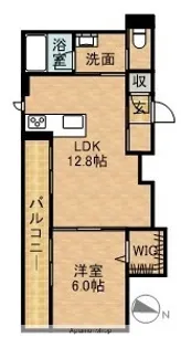 フラッツ神田町【1階】の間取り