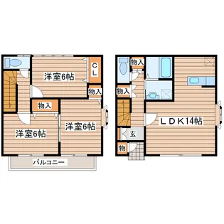 フロレスタ弐番館の間取り