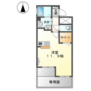 コンフォート森【1階】の間取り