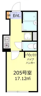 ボンボニエール池上【2階】の間取り