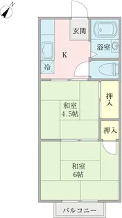 グリーンハイツ山口【1階】の間取り