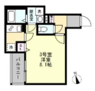 アサナミ相模原中央【3階】の間取り