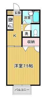 サンセール富士見A・B【2階】の間取り