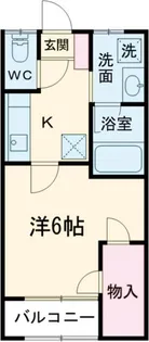 本町山岸ハイツ【1階】の間取り