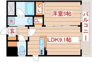 M CHATELET【5階】の間取り