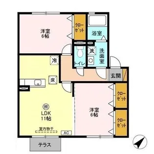 Carinopensee【1階】の間取り